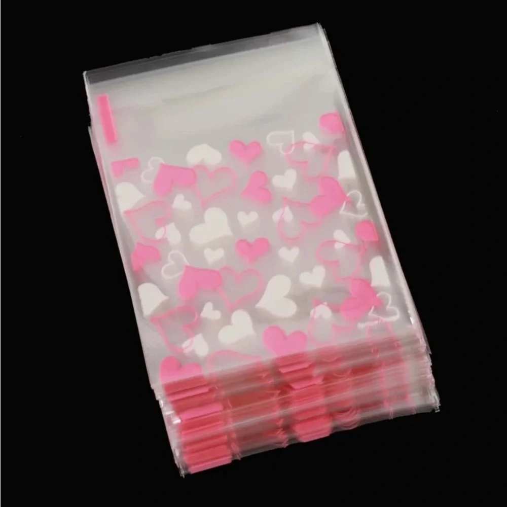 Valentines NWT Pink and White Heart Small Bags (50 pack)